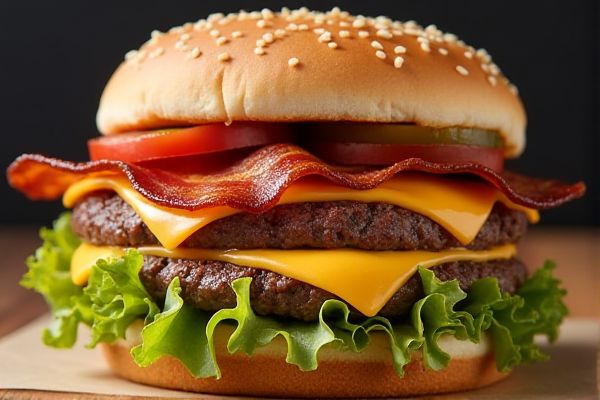 Johnny Rockets's Bacon Cheddar Double Burger Copycat Recipe