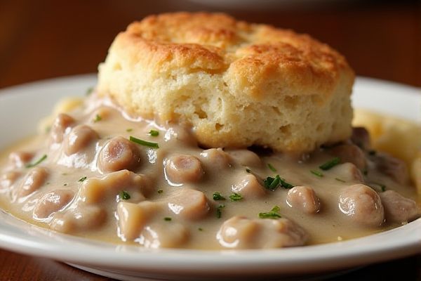 Cracker Barrel's Biscuits n’ Gravy Copycat Recipe