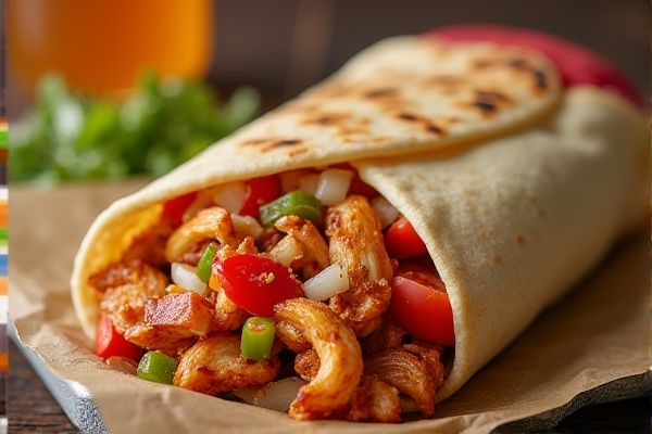 Jack in the Box's Chicken Fajita Pita Copycat Recipe