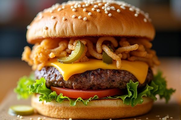 Cheeseburger in Paradise's Crispy Onion Burger Copycat Recipe