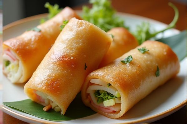 Tim Ho Wan's Deep Fried Spring Roll with Egg White Copycat Recipe