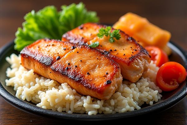 Pepper Lunch's Double Salmon Pepper Rice Copycat Recipe
