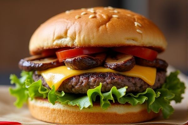 Five Guys's Grilled Mushrooms Burger Copycat Recipe