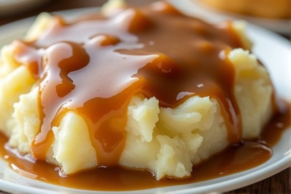 Boston Market's J. Mashed Potatoes with Gravy Copycat Recipe
