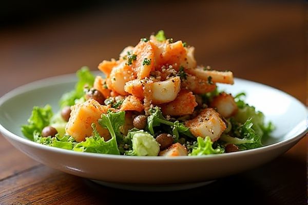 Nobu's Lobster Shiitake Salad with Spicy Lemon Dressing Copycat Recipe