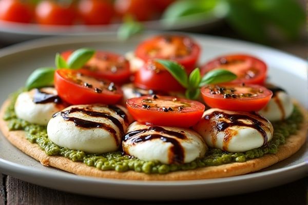 Seasons 52's Pesto Chicken and Fresh Mozzarella Flatbread Copycat Recipe