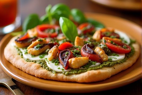Maggiano’s Little Italy's Pesto Chicken Flatbread Copycat Recipe