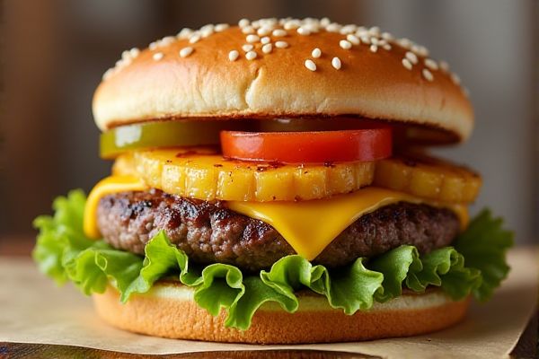 Cheeseburger in Paradise's Pineapple Express Burger Copycat Recipe