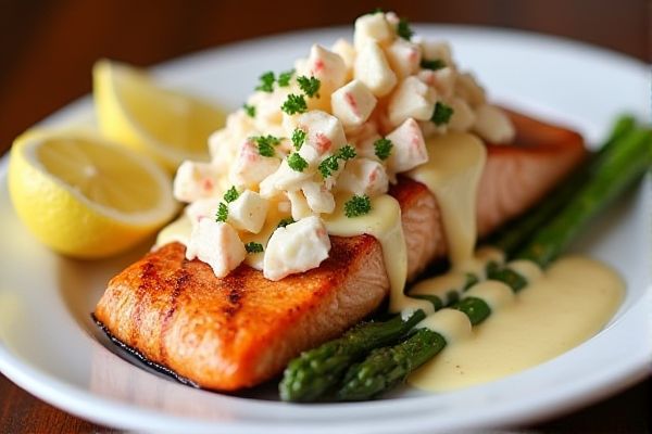 Black Angus Steakhouse's Salmon Oscar Copycat Recipe