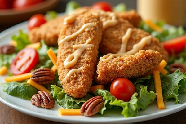 O’Charley’s's Southern Pecan Chicken Tender Salad Copycat Recipe