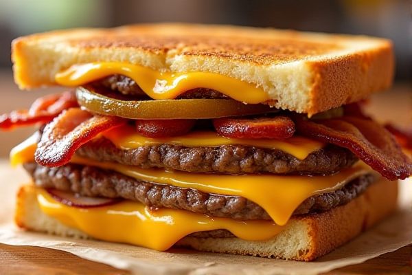Jack in the Box's Stacked Grilled Cheese Burger Copycat Recipe