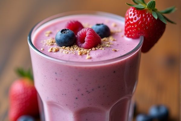 Caribou Coffee's Wild Berry Yogurt Smoothie Copycat Recipe