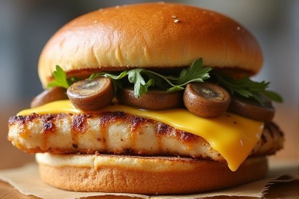 Smashburger's Wild Mushroom Swiss Chicken Sandwich Copycat Recipe