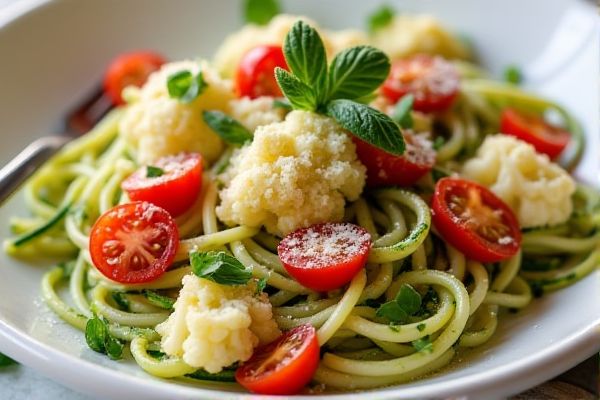 Noodles & Company's Zoodles & Cauliflower Rigatoni Fresca Copycat Recipe