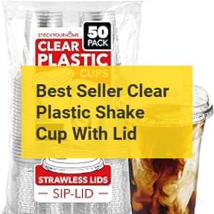 Best Clear plastic shake cup with lid Product Banner